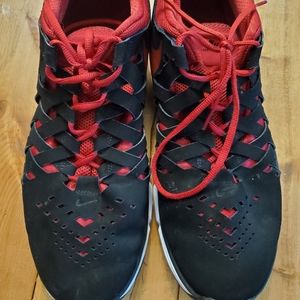 Men's red and black Nike Lunaroln size 14 athletic shoes